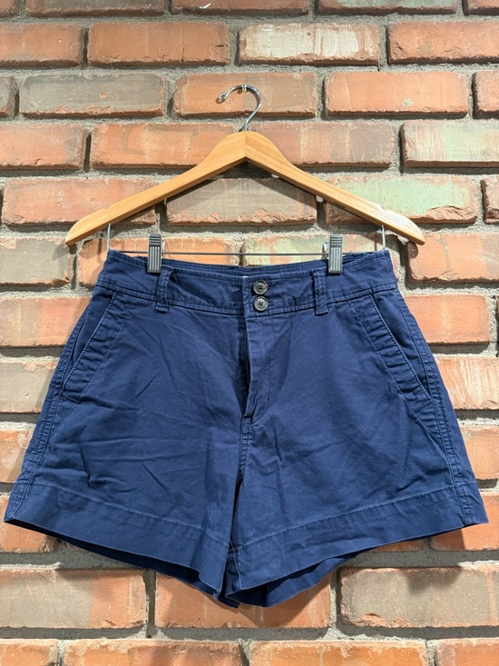 a new day Pants - a new day Navy High-Waist Cotton Bermuda Shorts
